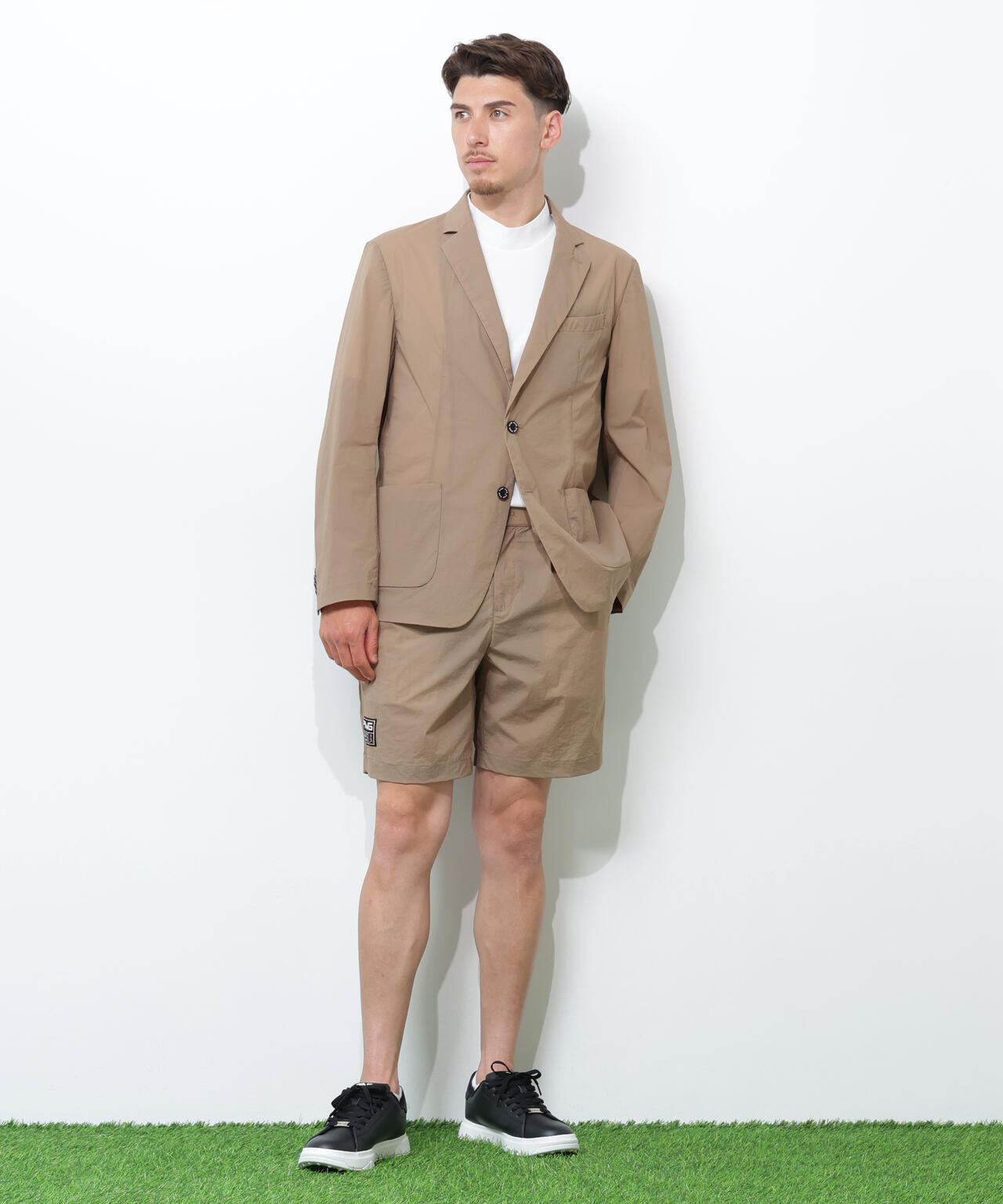 【PING APPAREL】ドライタッチナイロンストレッチタフタジャケット ＜GOLD＞ (MENS)