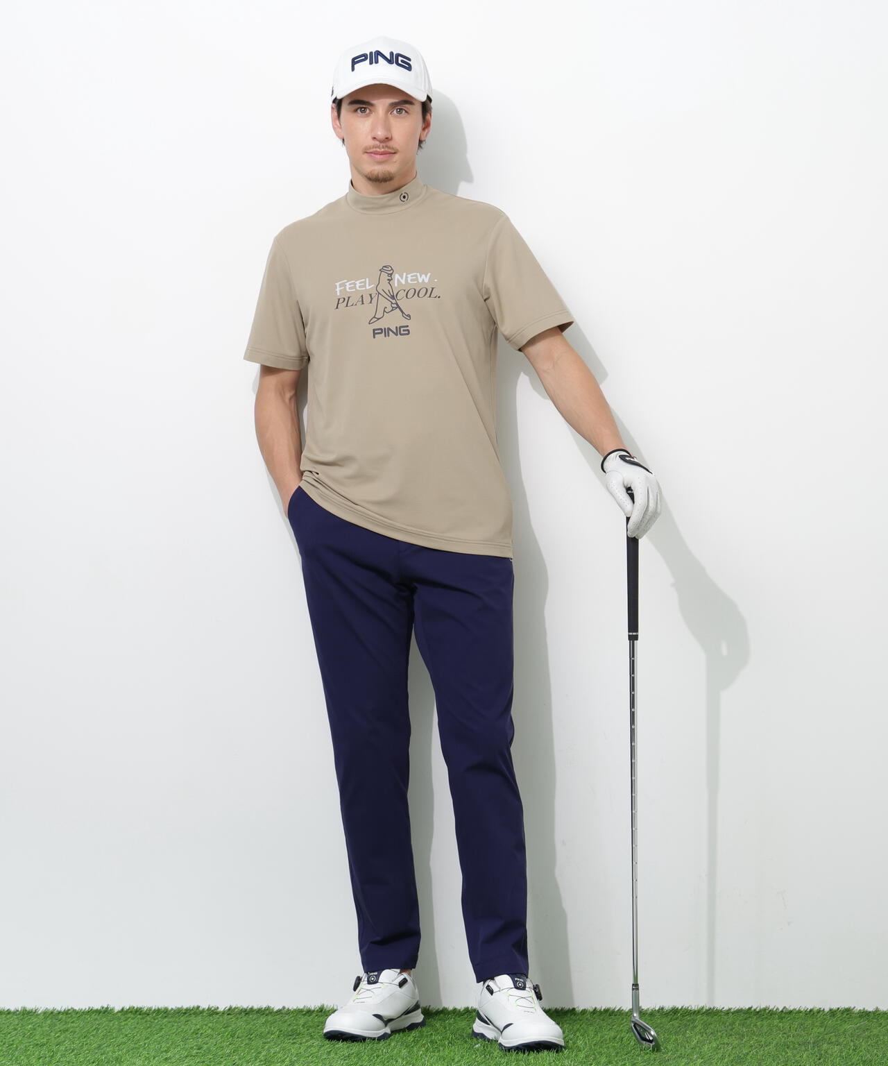 【PING APPAREL】フィット＆ストレッチテーパードパンツ ＜NATIVE＞ (MENS)