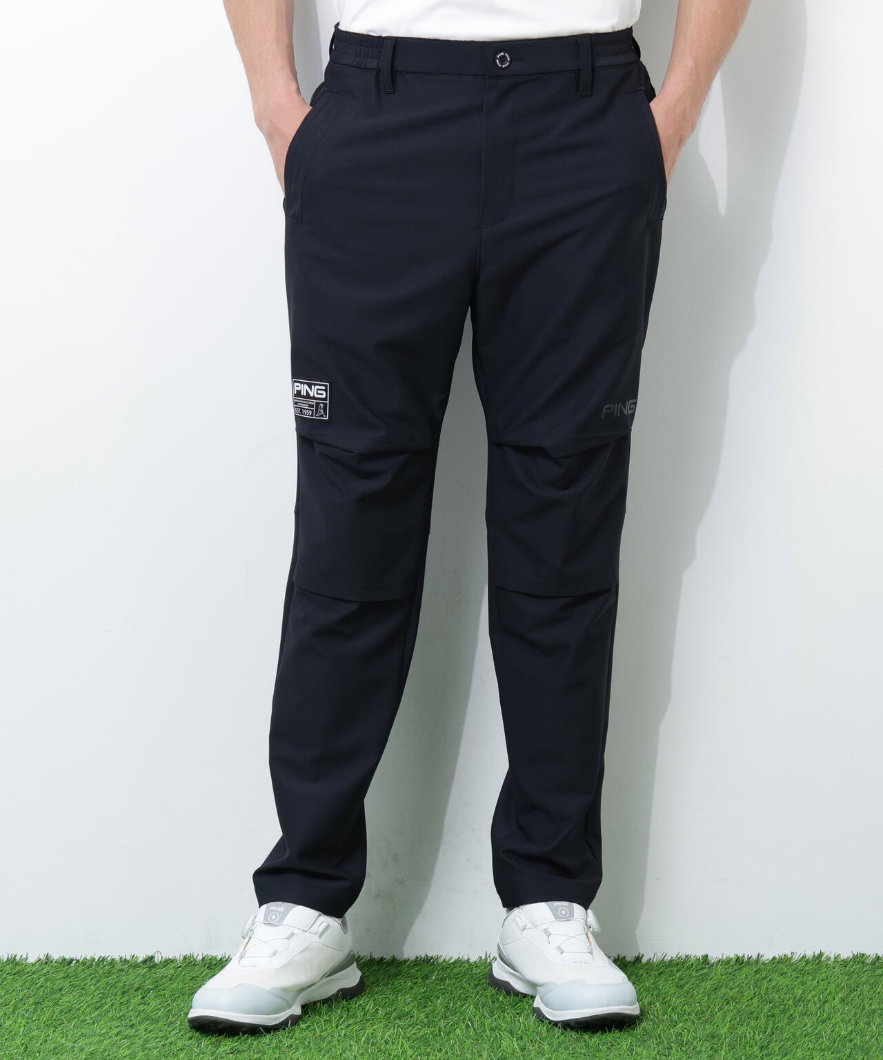 【PING APPAREL】【UVカット・透け防止・ストレッチ】ドビーテーパードパンツ ＜GOLD＞ (MENS)