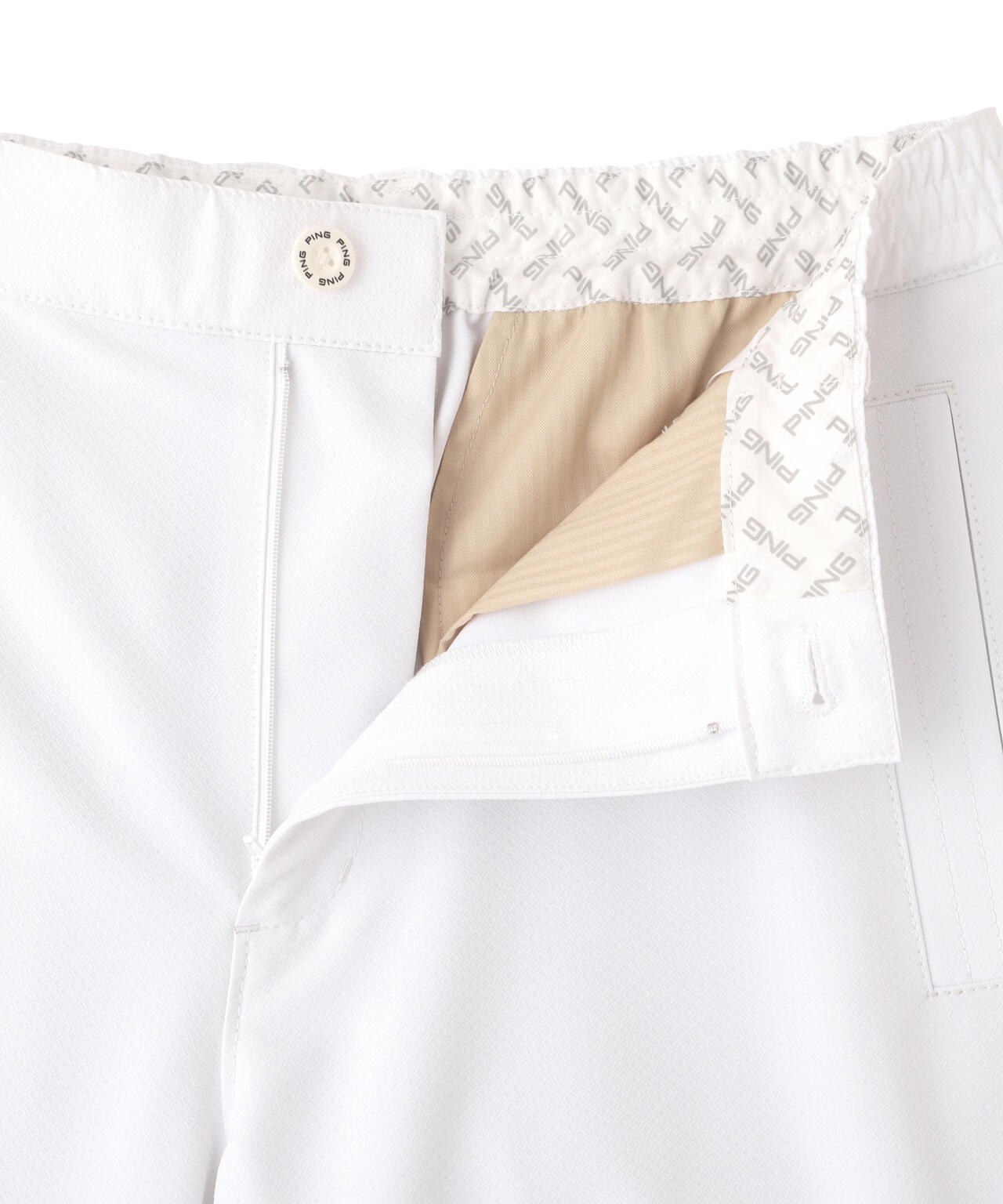 【PING APPAREL】【UVカット・透け防止・ストレッチ】ドビーテーパードパンツ ＜GOLD＞ (MENS)