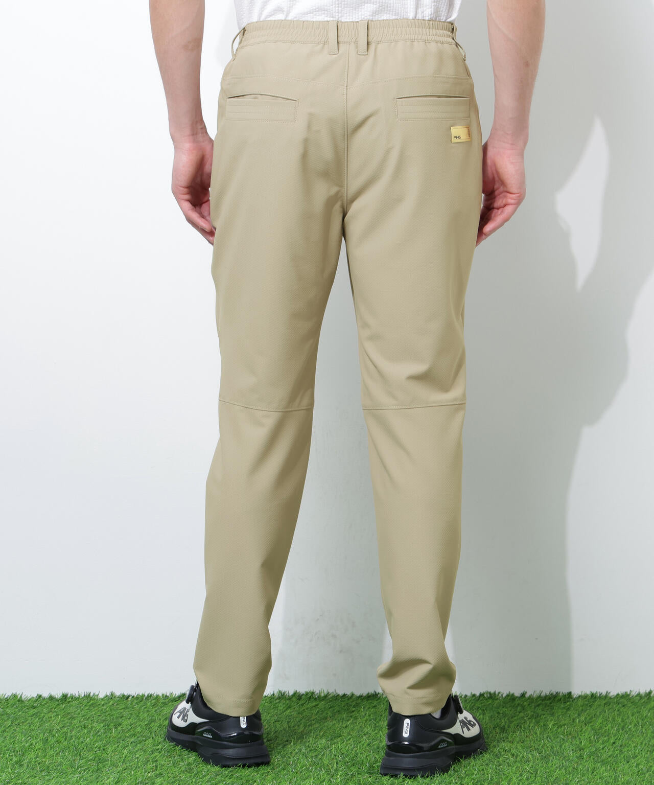 【PING APPAREL】【UVカット・透け防止・ストレッチ】ドビーテーパードパンツ ＜GOLD＞ (MENS)
