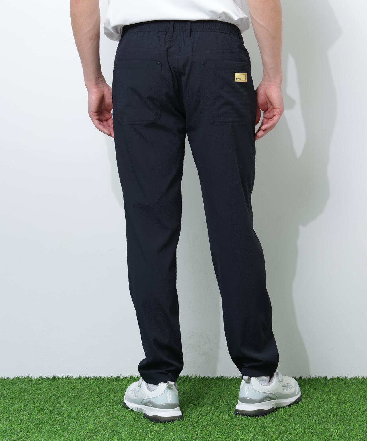 【PING APPAREL】【吸汗速乾・ストレッチ】サッカー5ポケットパンツ ＜GOLD＞ (MENS)
