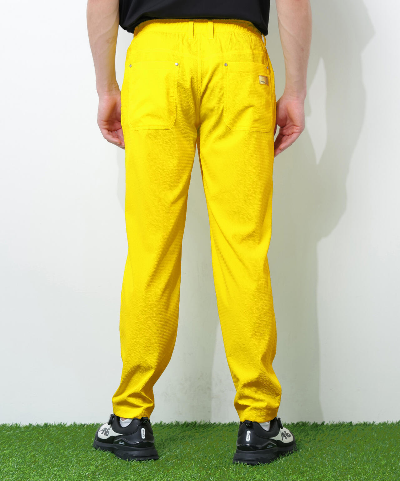 【PING APPAREL】【吸汗速乾・ストレッチ】サッカー5ポケットパンツ ＜GOLD＞ (MENS)