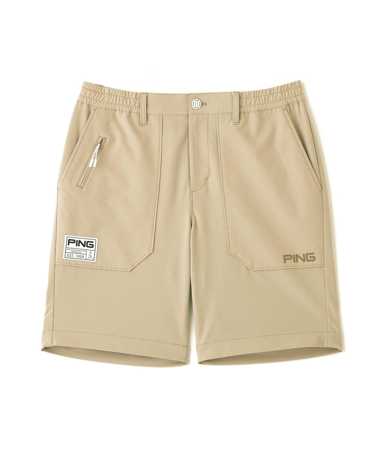 【PING APPAREL】全方向ストレッチドライタッチリップストップショートパンツ ＜GOLD＞ (MENS)