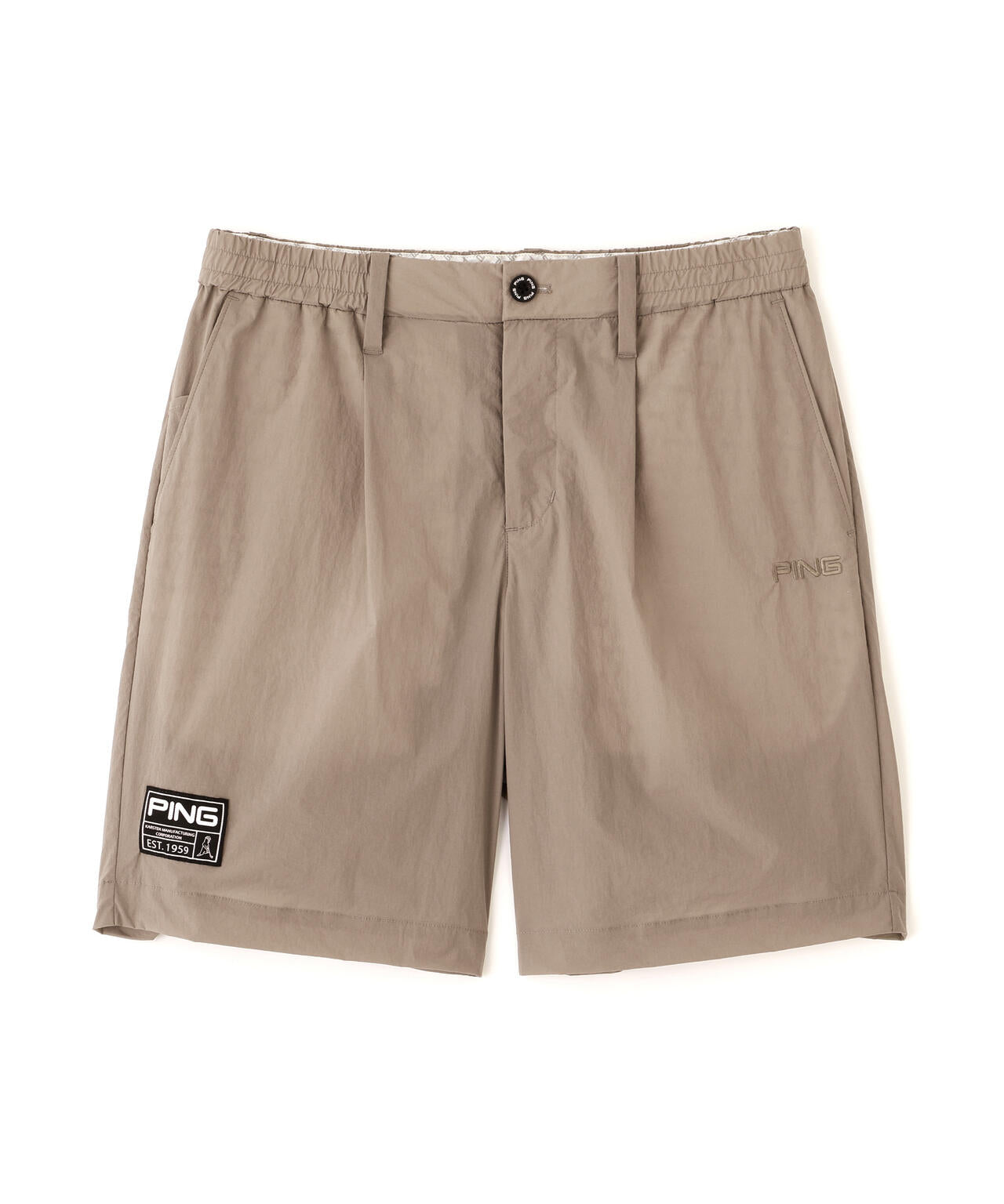 【PING APPAREL】ドライタッチナイロンストレッチタフタショートパンツ ＜GOLD＞ (MENS)