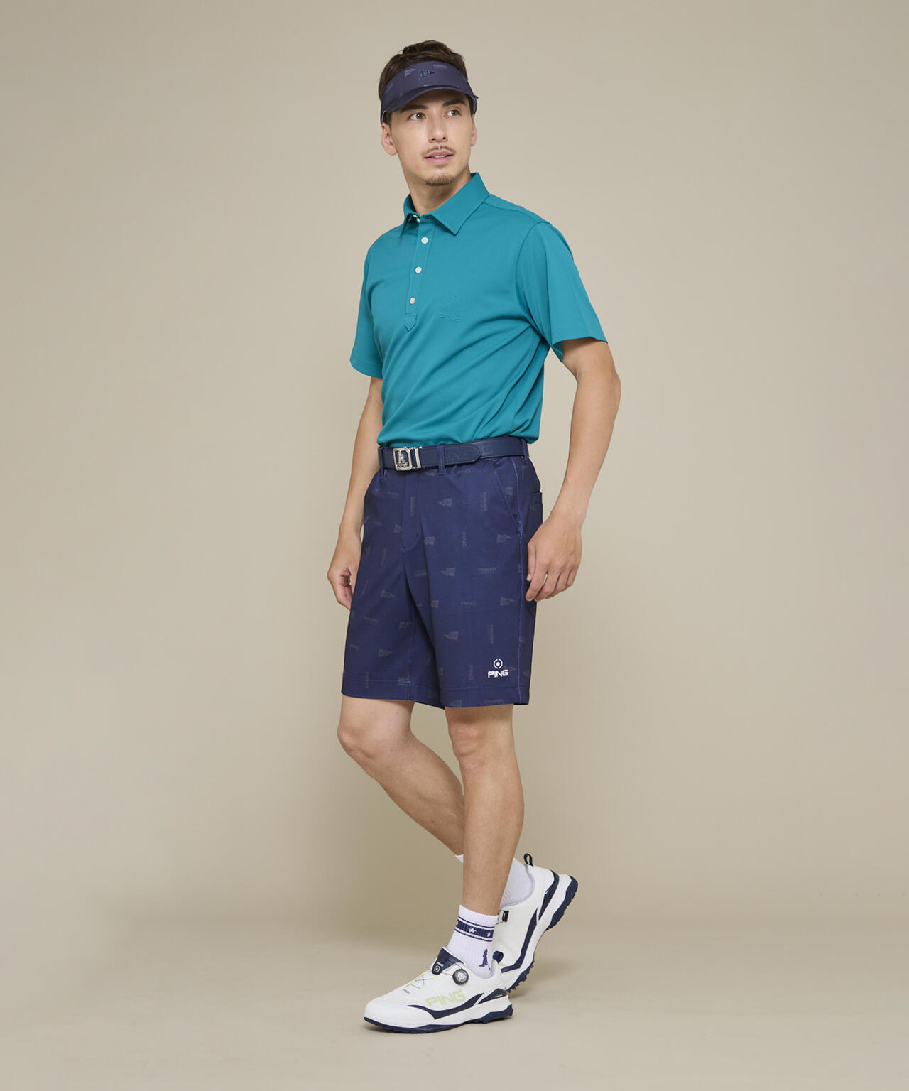 【PING APPAREL】ストレッチミニポップコーンショートパンツ ＜NATIVE＞ (MENS)
