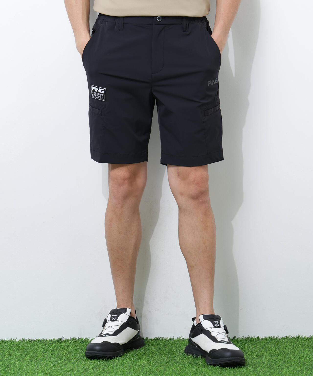 【PING APPAREL】【接触冷感・ストレッチ】ショートパンツ ＜GOLD＞ (MENS)