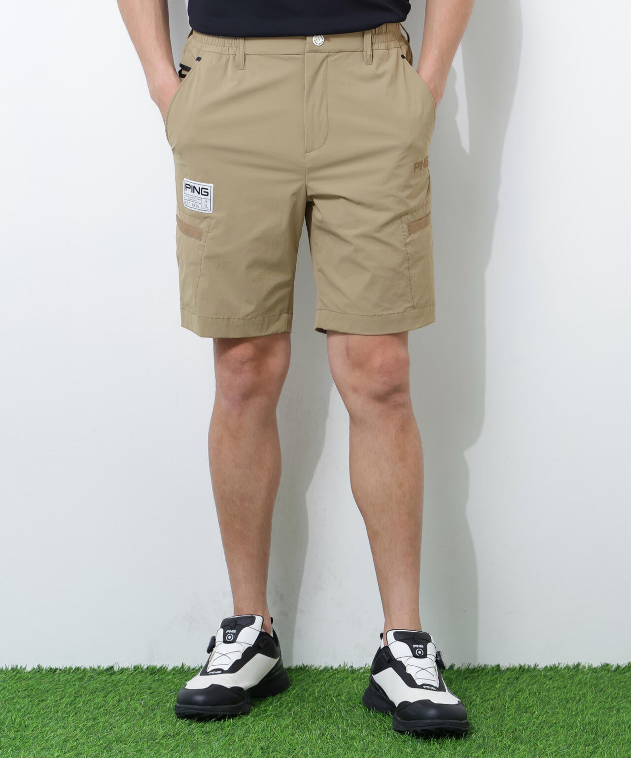 【PING APPAREL】【接触冷感・ストレッチ】ショートパンツ ＜GOLD＞ (MENS)