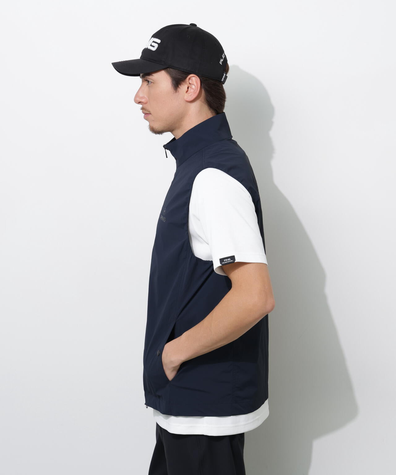【PING APPAREL】ストレッチリップストップ/メッシュニット 高機能レイヤードツインセット ＜PERFORMANCE＞ (MENS)