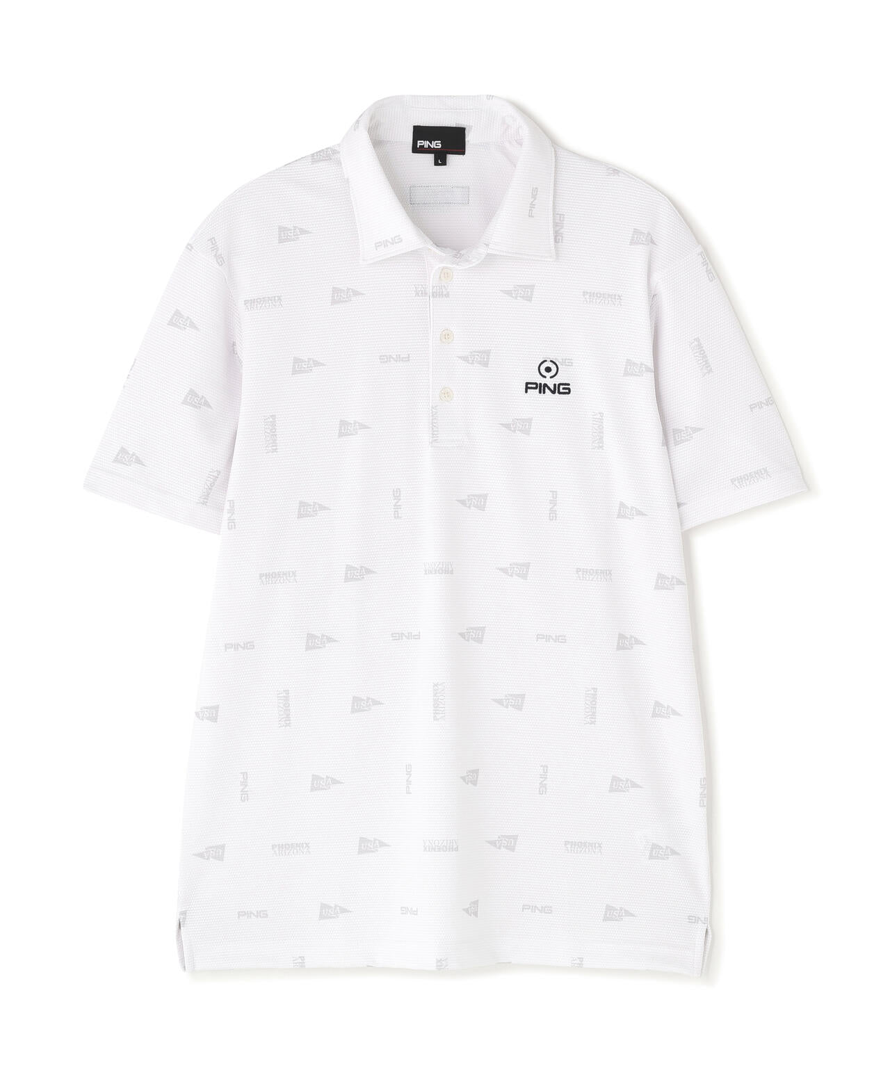 【PING APPAREL】ストレッチミニポップコーン半袖ポロシャツ ＜NATIVE＞ (MENS)
