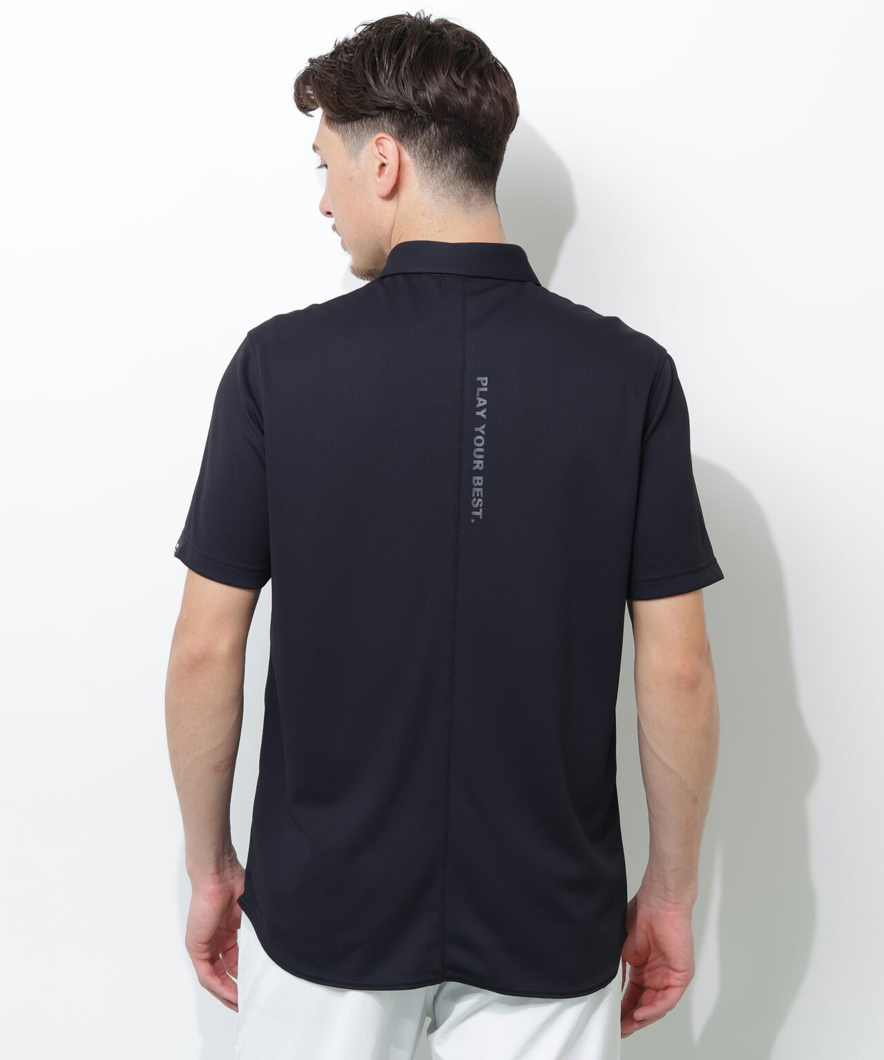 【PING APPAREL】アセイヤーン裏ワッフル半袖ポロシャツ ＜PERFORMANCE＞ (MENS)