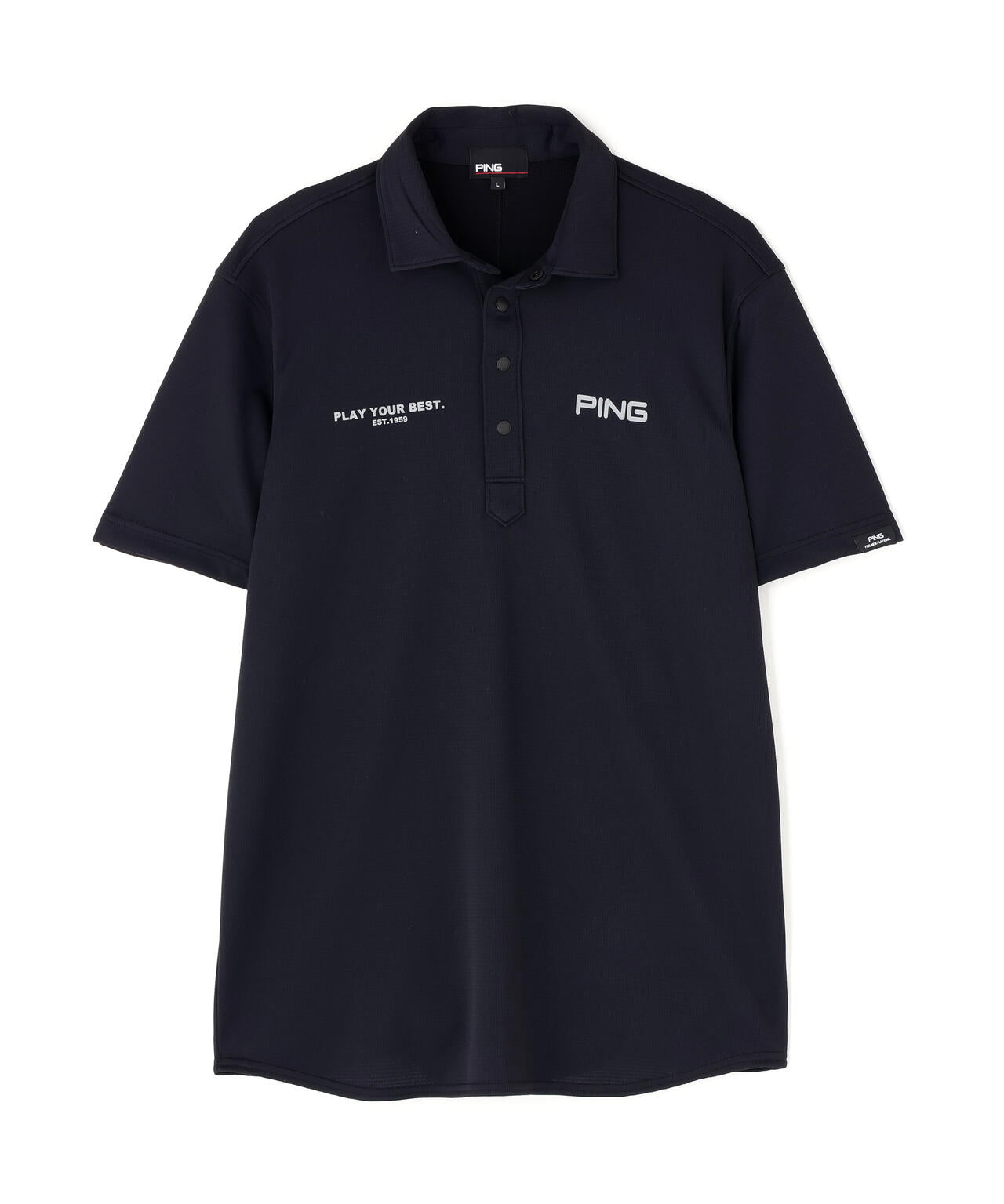 【PING APPAREL】アセイヤーン裏ワッフル半袖ポロシャツ ＜PERFORMANCE＞ (MENS)