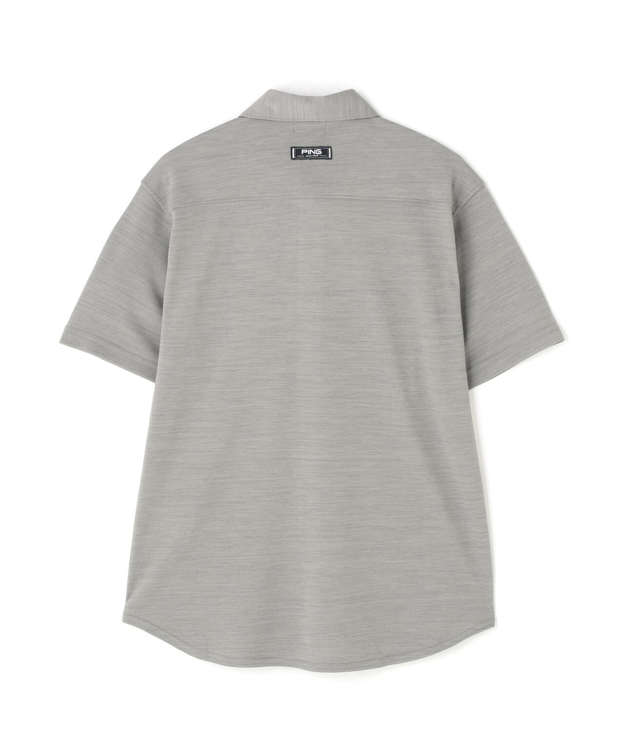 【PING APPAREL】Mr.PINGエンボスカノコ レイブロック半袖ボタンダウンシャツ ＜NAITVE＞ (MENS)