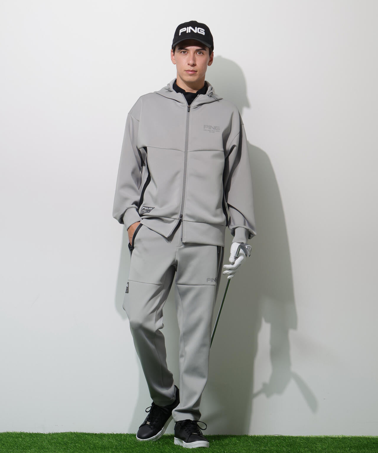 【PING APPAREL】ダンボールニットフルジップフーディー ＜GOLD＞ (MENS)