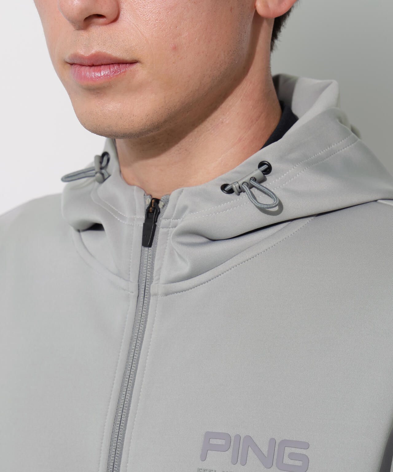 【PING APPAREL】ダンボールニットフルジップフーディー ＜GOLD＞ (MENS)