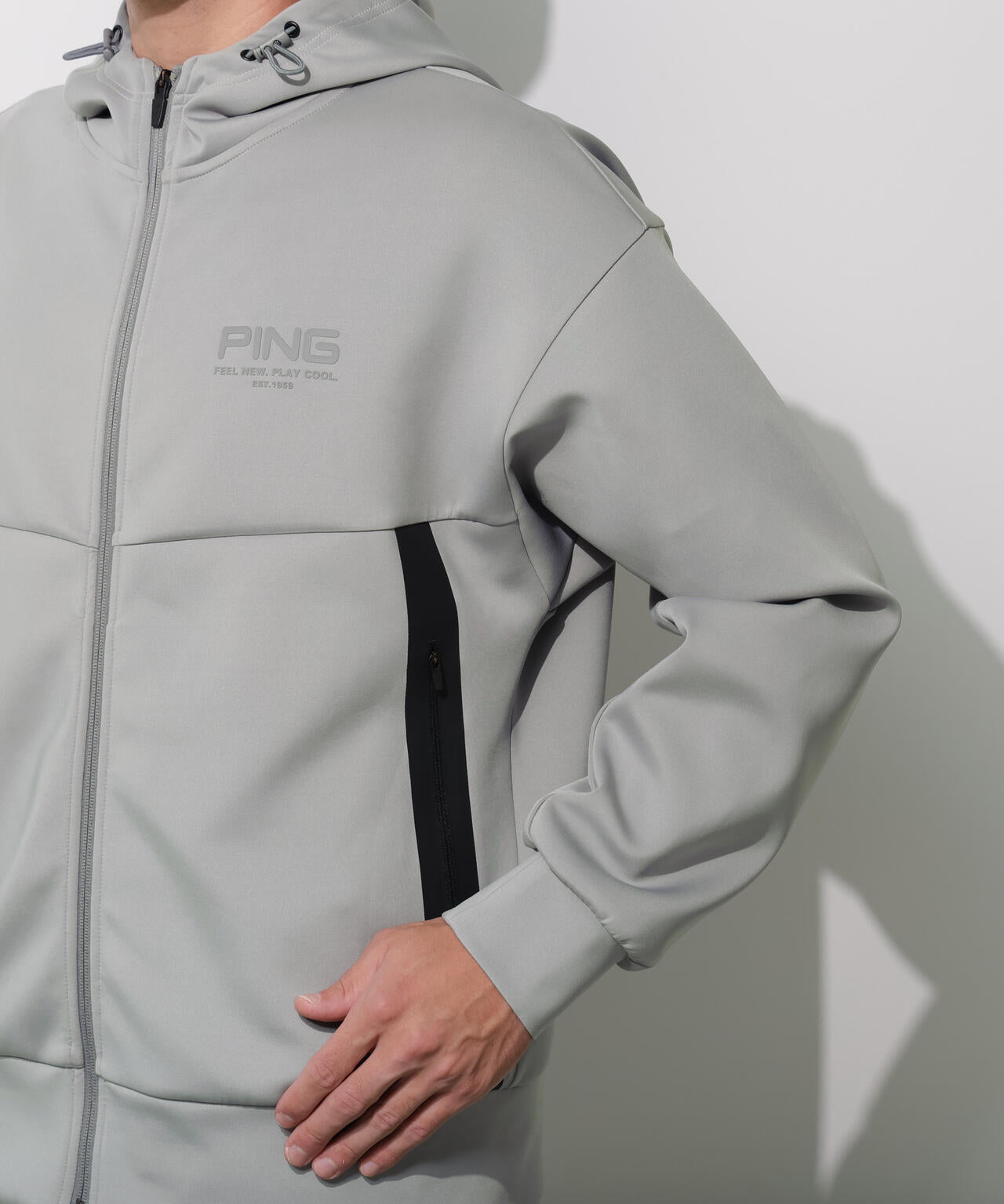 【PING APPAREL】ダンボールニットフルジップフーディー ＜GOLD＞ (MENS)