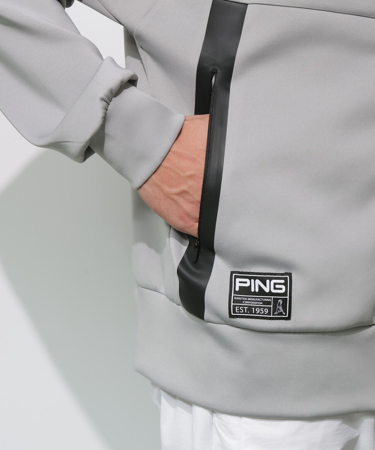 【PING APPAREL】ダンボールニットフルジップフーディー ＜GOLD＞ (MENS)