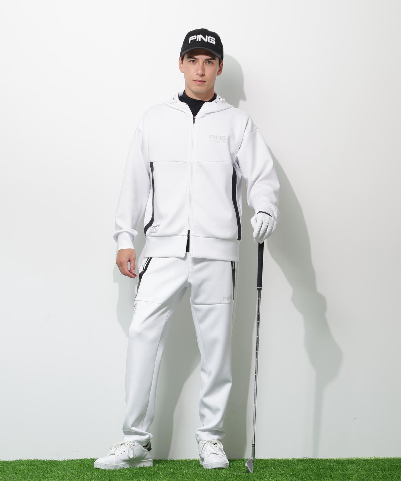【PING APPAREL】ダンボールニットフルジップフーディー ＜GOLD＞ (MENS)