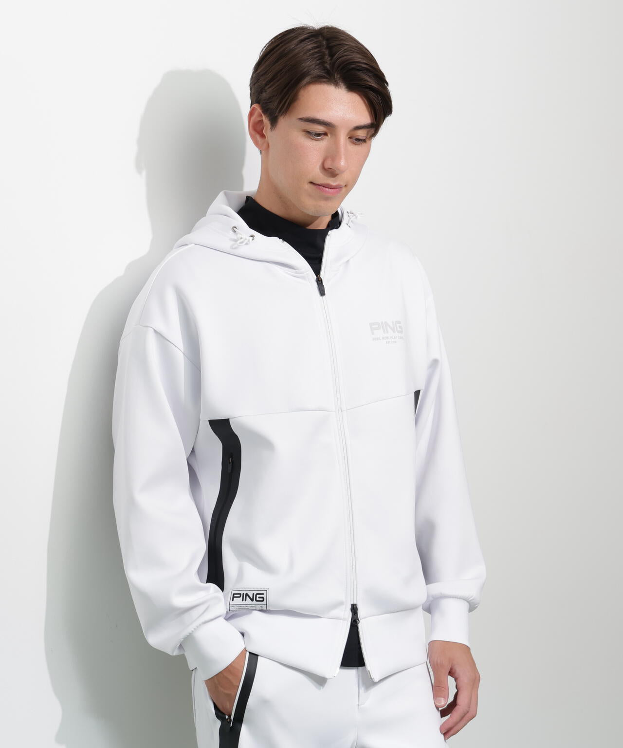 【PING APPAREL】ダンボールニットフルジップフーディー ＜GOLD＞ (MENS)
