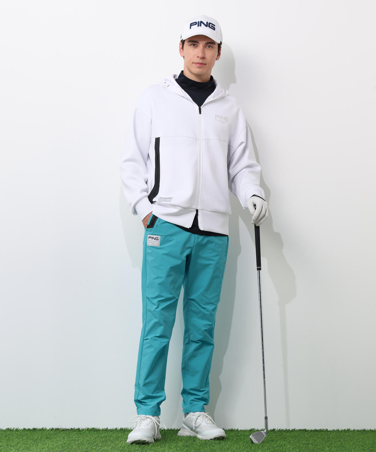 【PING APPAREL】ダンボールニットフルジップフーディー ＜GOLD＞ (MENS)