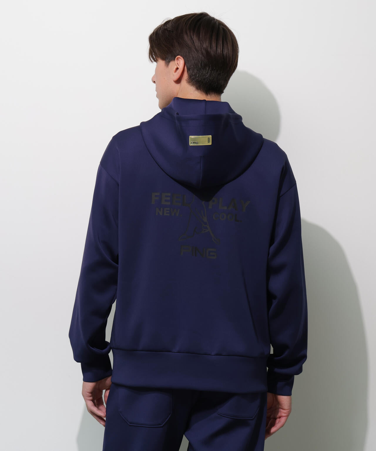 【PING APPAREL】ダンボールニットフルジップフーディー ＜GOLD＞ (MENS)