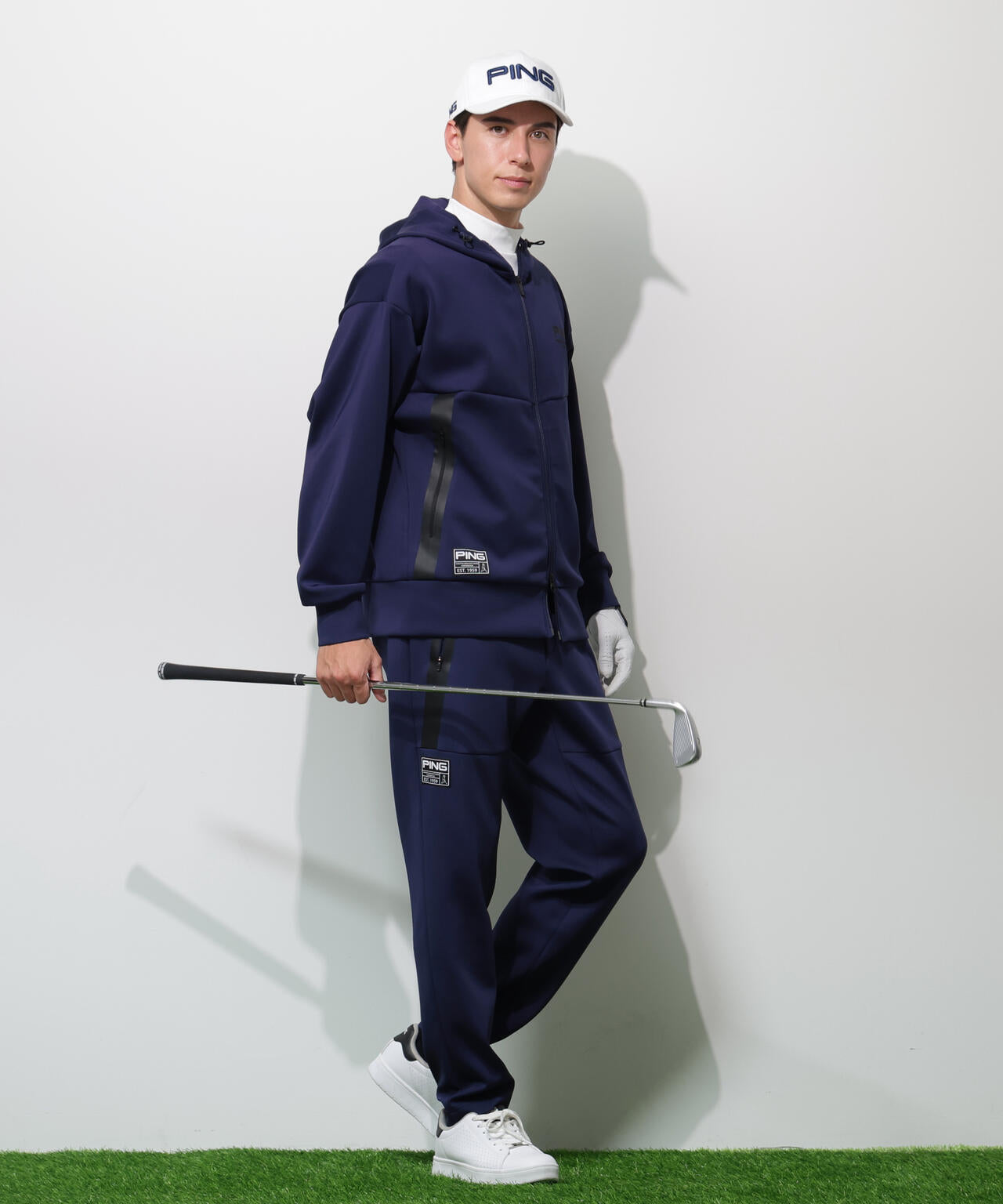 【PING APPAREL】ダンボールニットフルジップフーディー ＜GOLD＞ (MENS)
