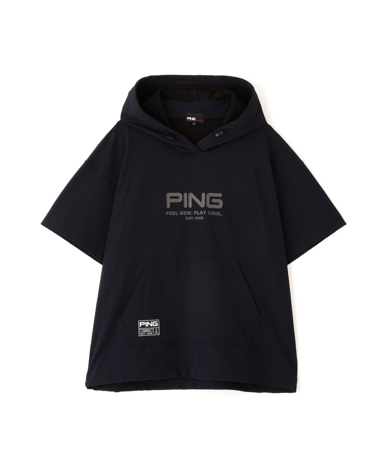 【PING APPAREL】半袖フーディプルオーバー ＜GOLD＞ (MENS)