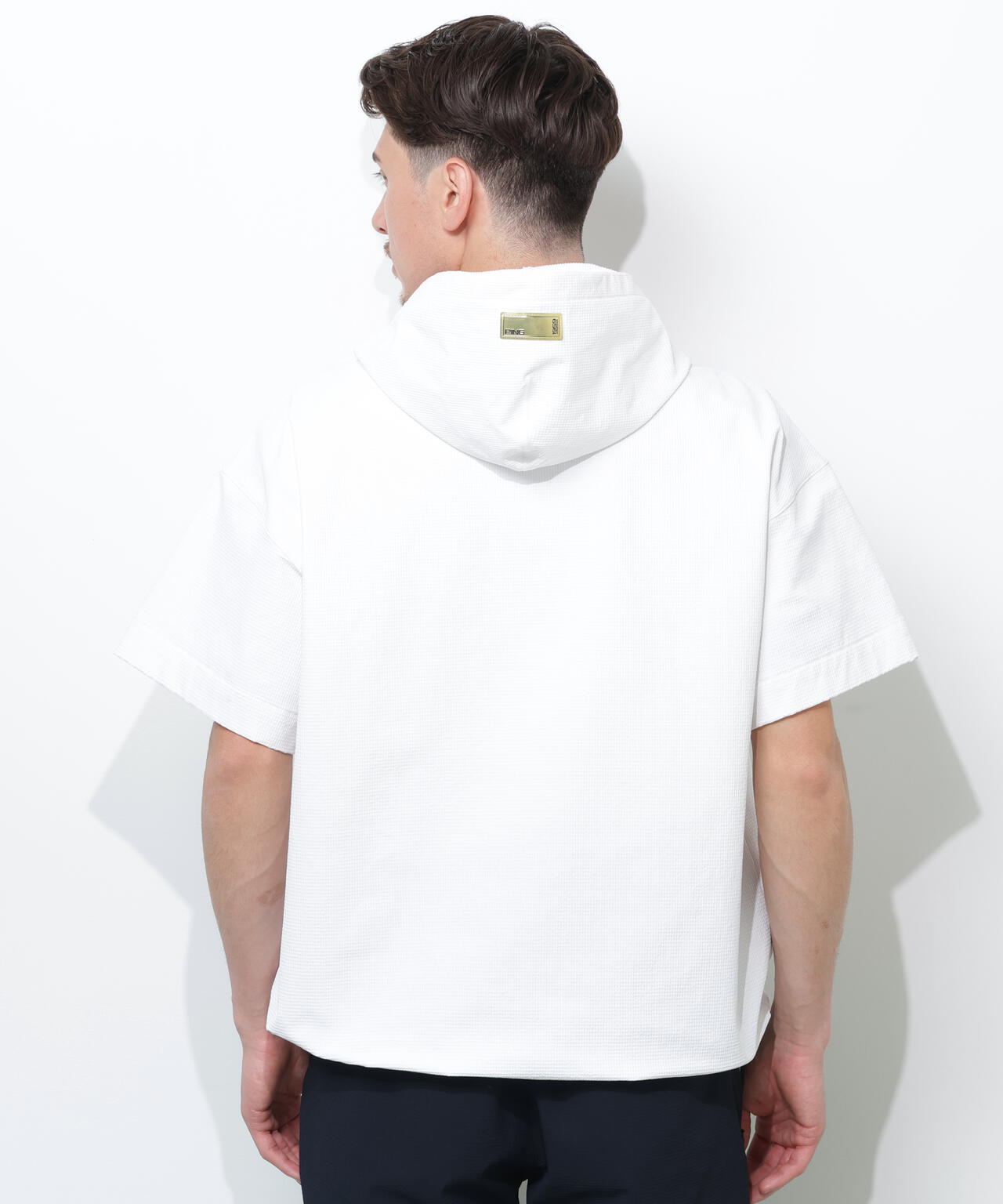 【PING APPAREL】半袖フーディプルオーバー ＜GOLD＞ (MENS)