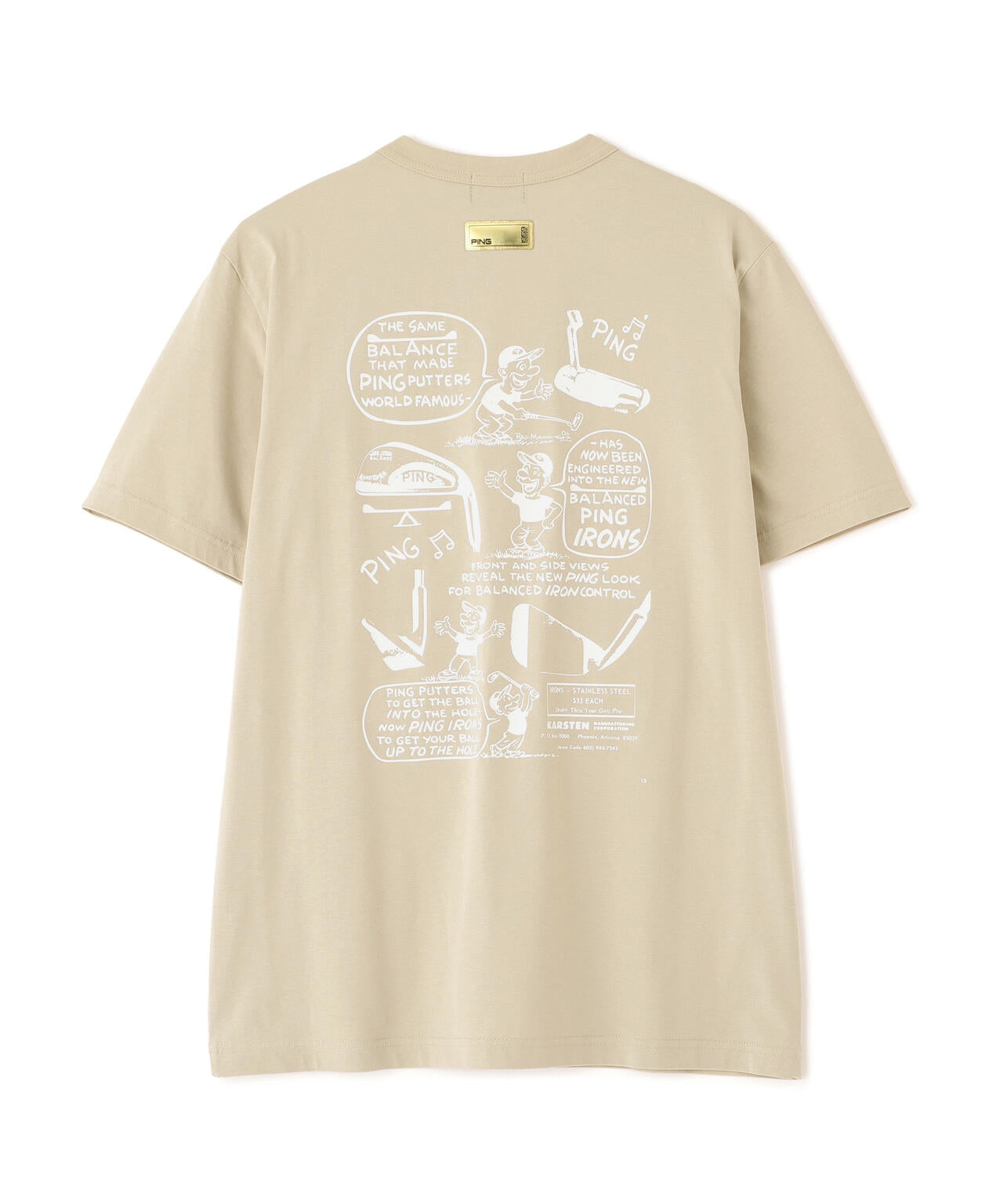 【PING APPAREL】PEカノコTシャツ ＜GOLD＞ (MENS)