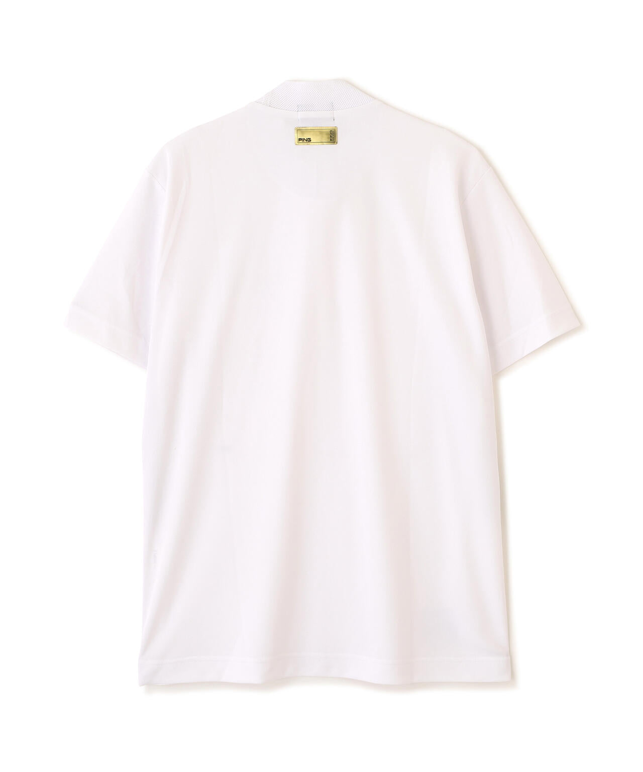 【PING APPAREL】サンベール×クールフローカノコ半袖ハイネックシャツ ＜GOLD＞ (MENS)