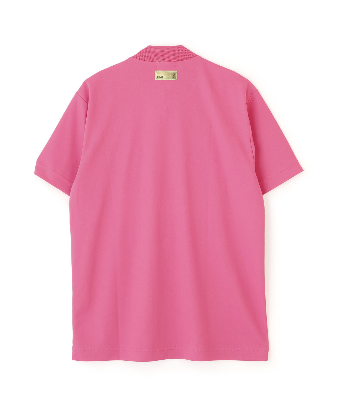 【PING APPAREL】サンベール×クールフローカノコ半袖ハイネックシャツ ＜GOLD＞ (MENS)