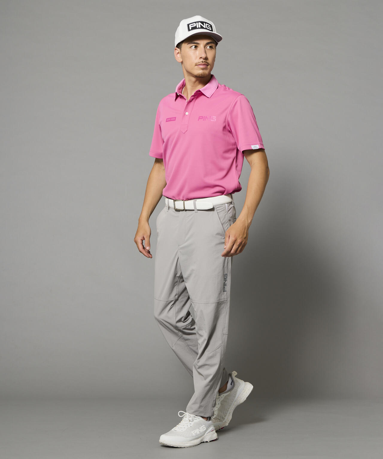 【PING APPAREL】クイックドライ半袖カノコハイネックシャツ ＜PERFORMANCE＞ (MENS)