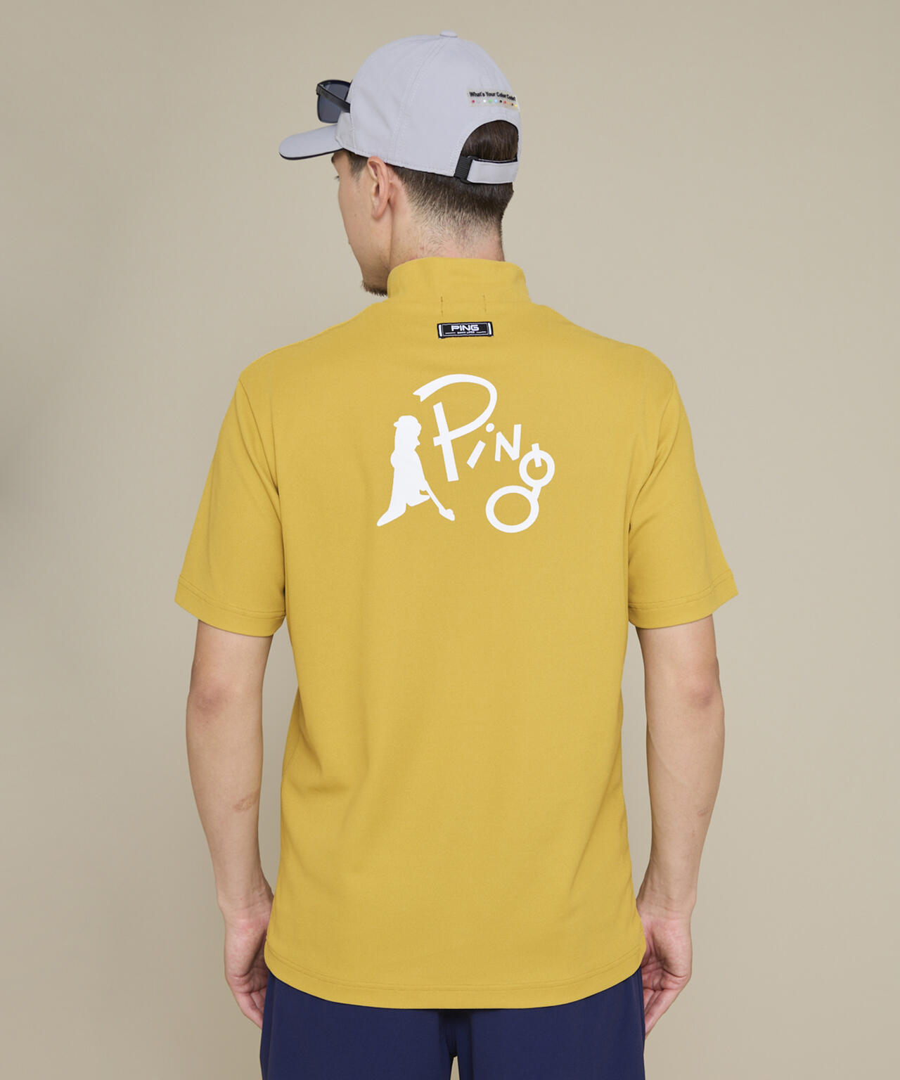 【PING APPAREL】【10カラーシリーズ】PEカノコ半袖ハイネックシャツ ＜NATIVE＞ (MENS)