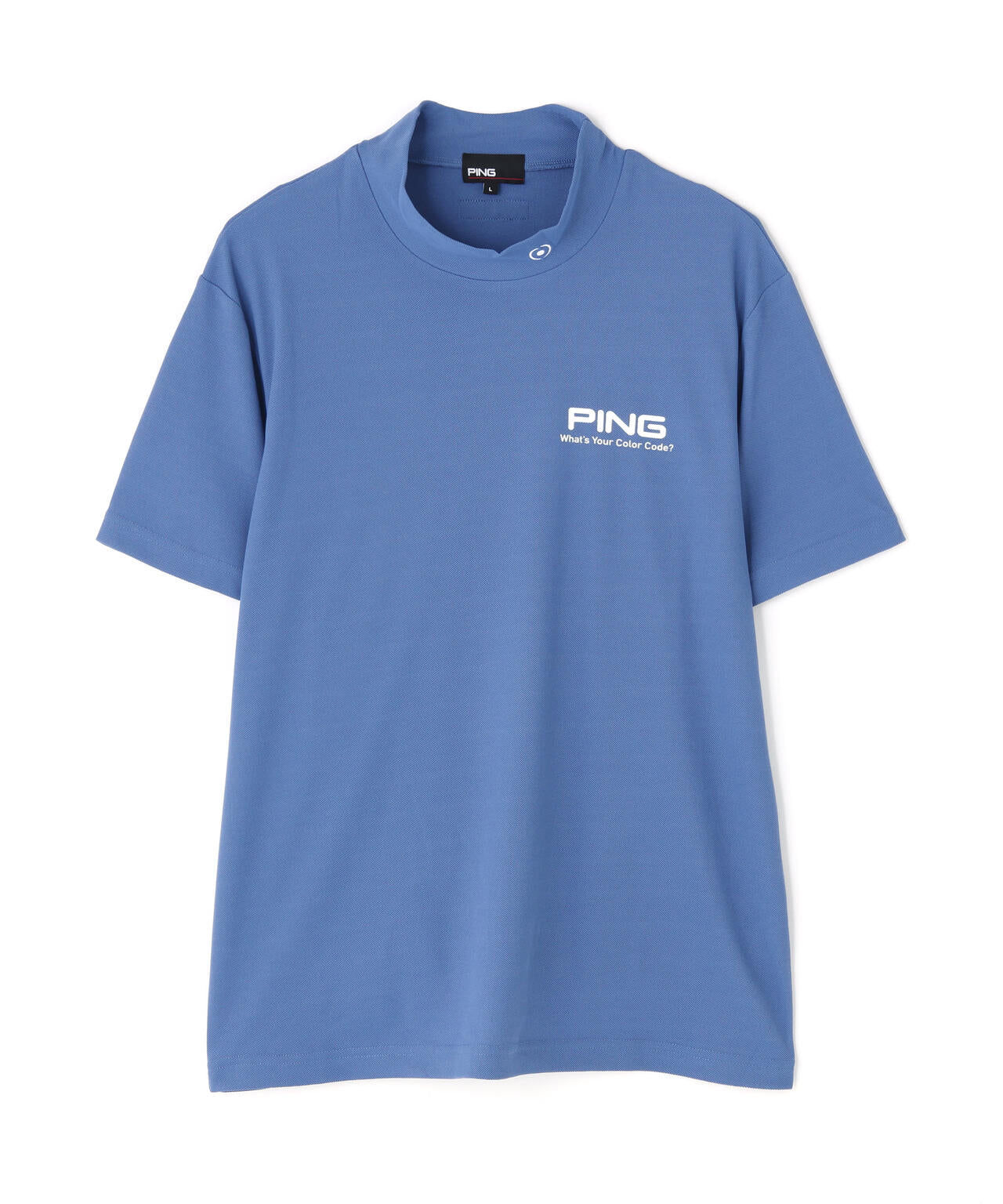 【PING APPAREL】【10カラーシリーズ】PEカノコ半袖ハイネックシャツ ＜NATIVE＞ (MENS)
