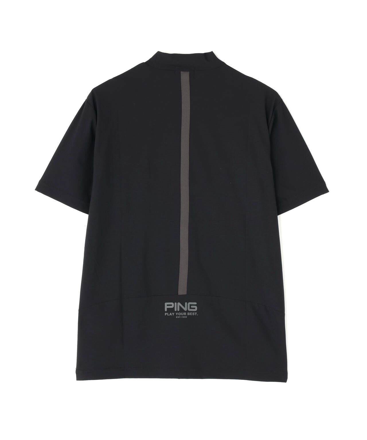 【PING APPAREL】シングルメッシュ レイブロック半袖ハイネックシャツ ＜PERFORMANCE＞ (MENS)