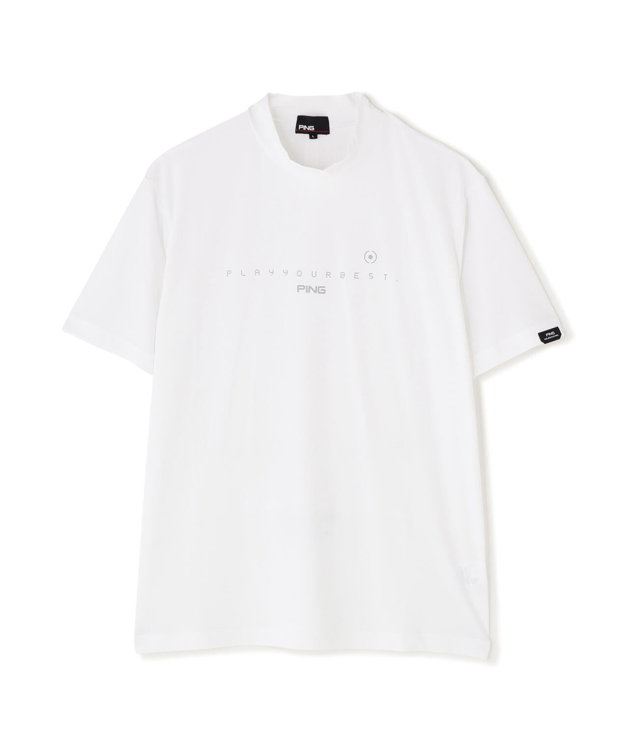 【PING APPAREL】シングルメッシュ レイブロック半袖ハイネックシャツ ＜PERFORMANCE＞ (MENS)