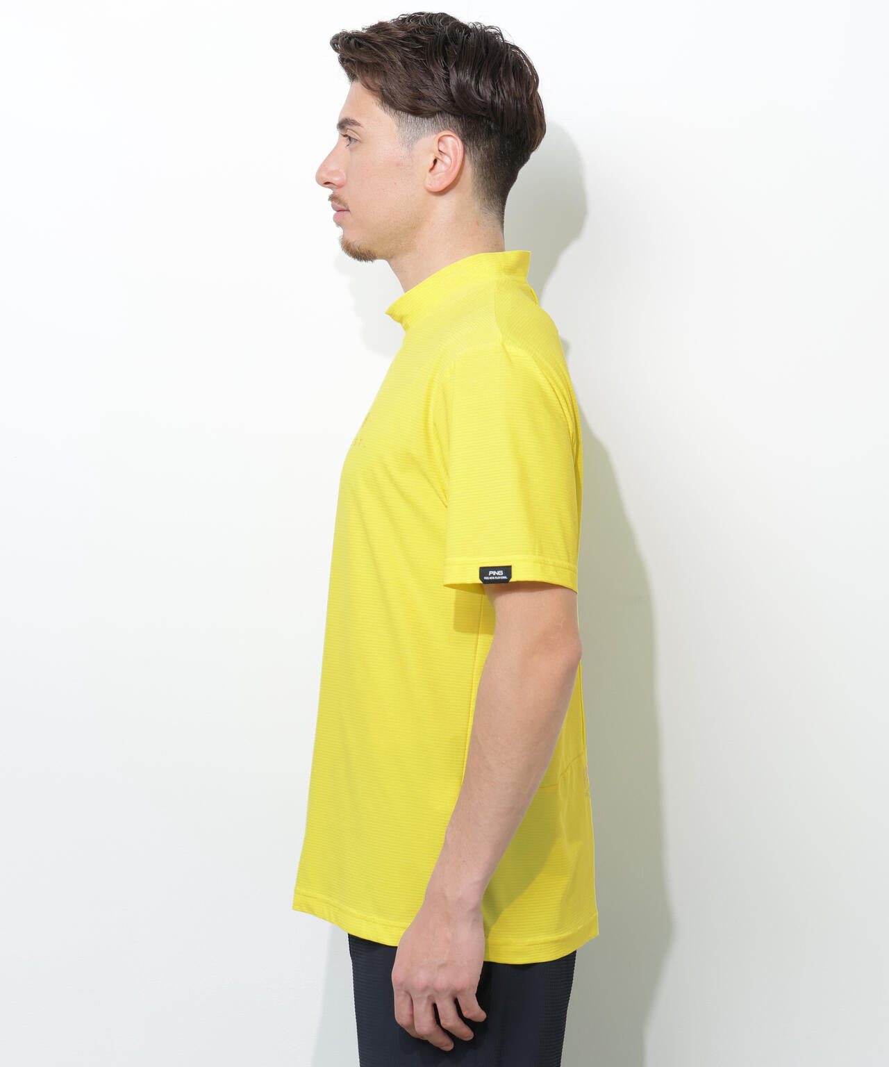 【PING APPAREL】シングルメッシュ レイブロック半袖ハイネックシャツ ＜PERFORMANCE＞ (MENS)