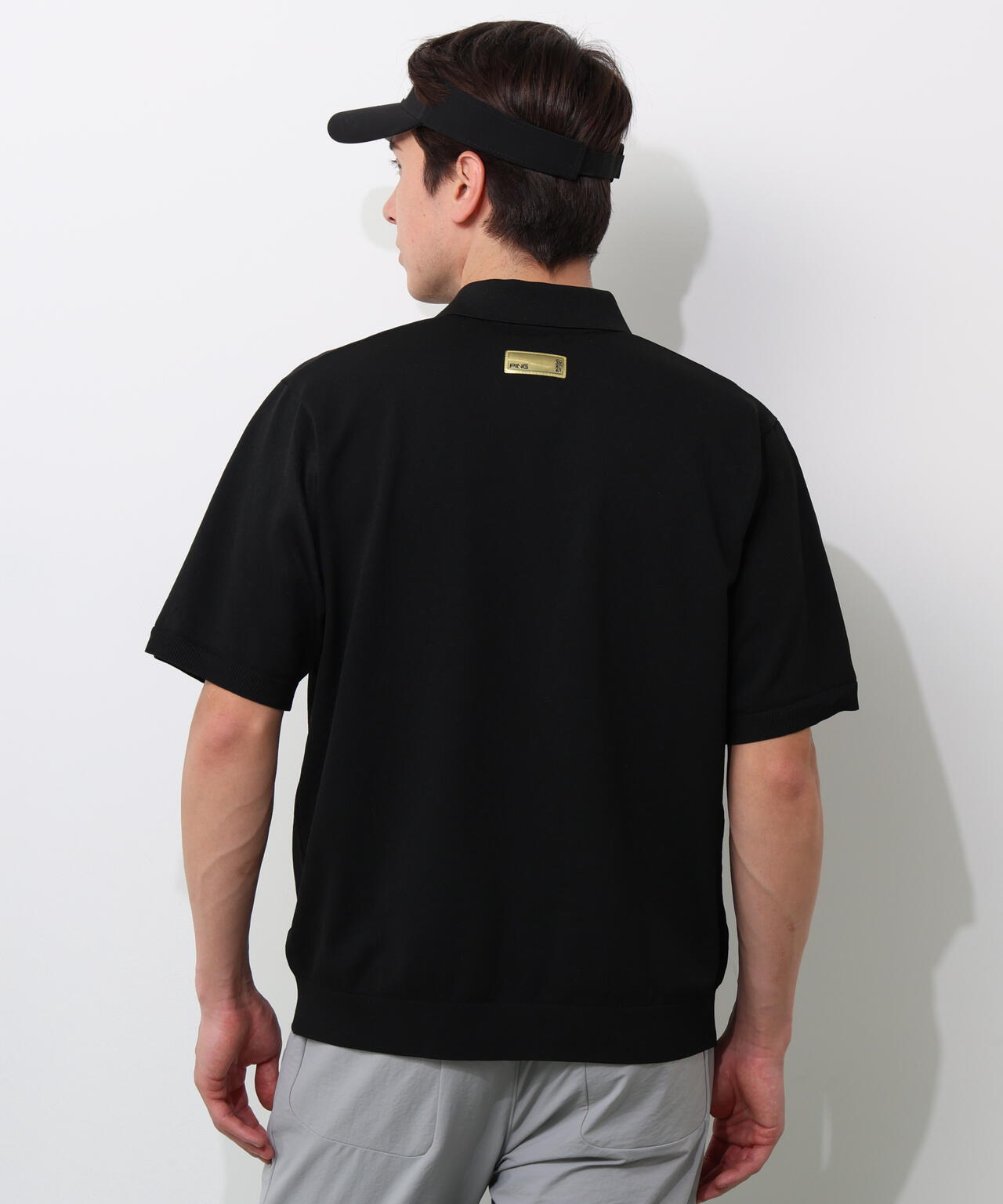 【PING APPAREL】半袖ニットポロシャツ ＜GOLD＞ (MENS)