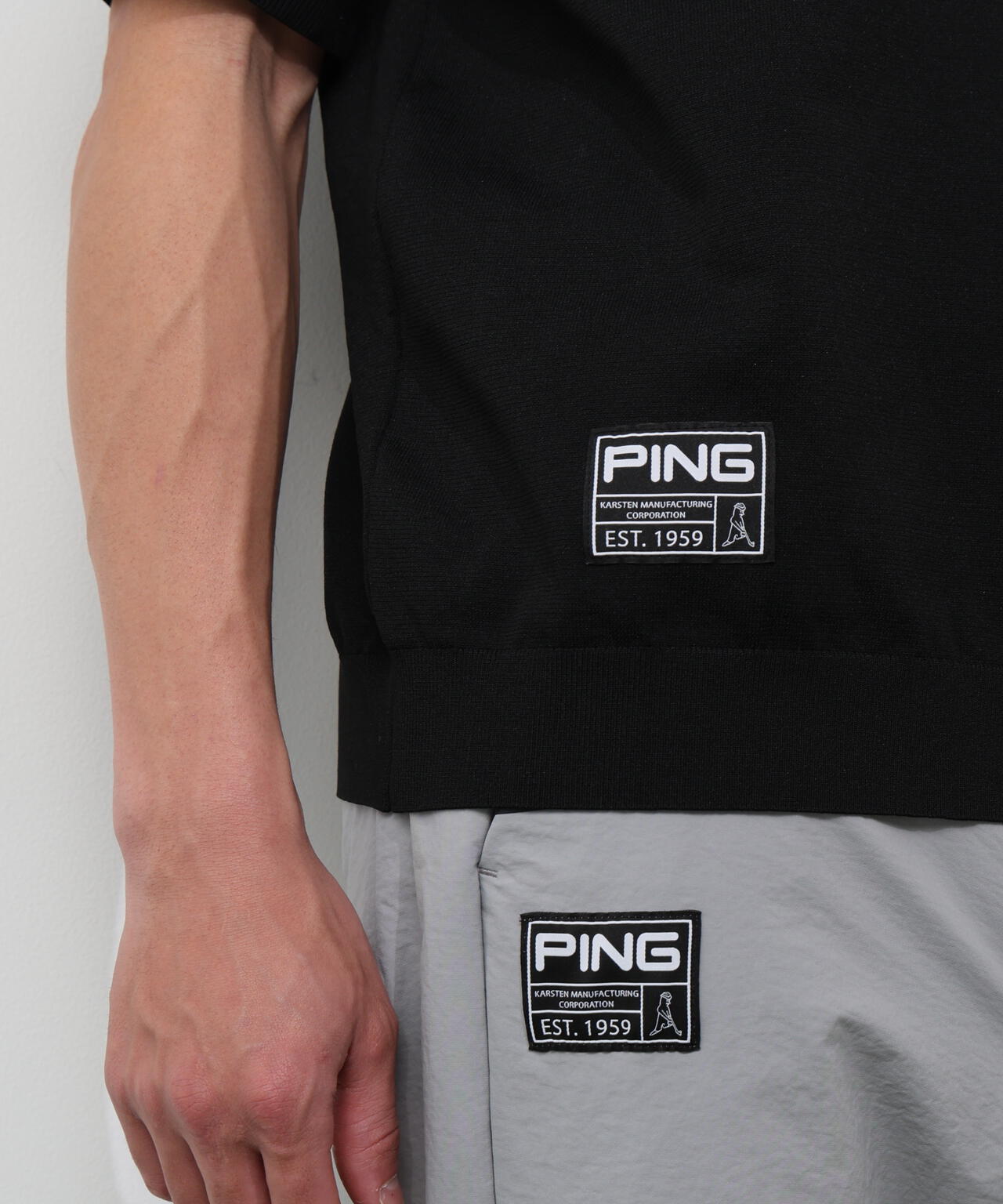 【PING APPAREL】半袖ニットポロシャツ ＜GOLD＞ (MENS)