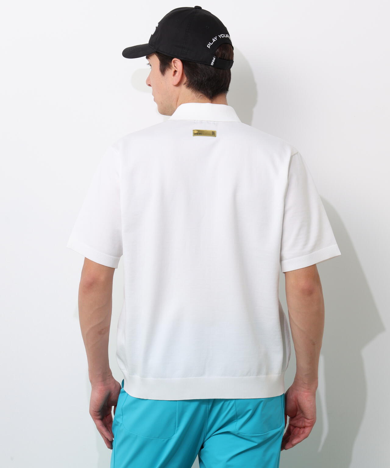 【PING APPAREL】半袖ニットポロシャツ ＜GOLD＞ (MENS)