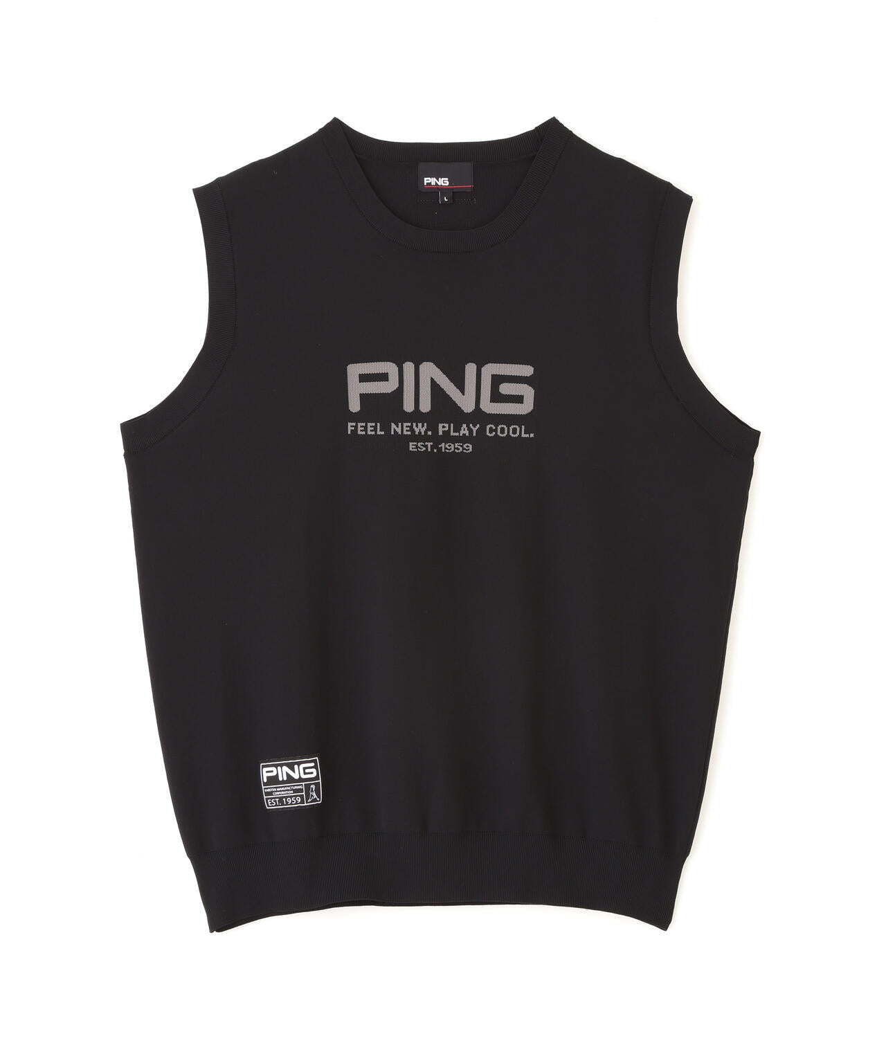 【PING APPAREL】ニットベスト ＜GOLD＞ (MENS)