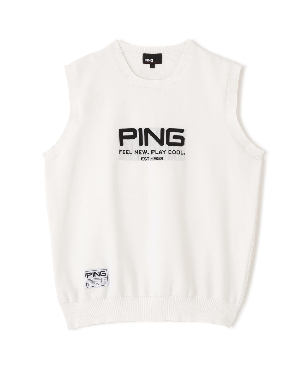 【PING APPAREL】ニットベスト ＜GOLD＞ (MENS)