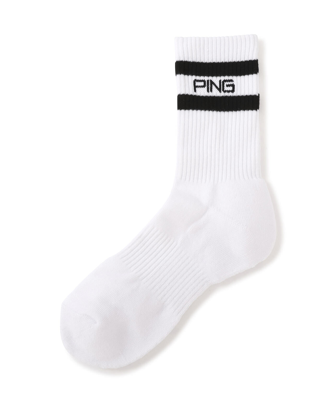 【PING APPAREL】PINGロゴラインミドルソックス ＜PERFORMANCE＞ (MENS)