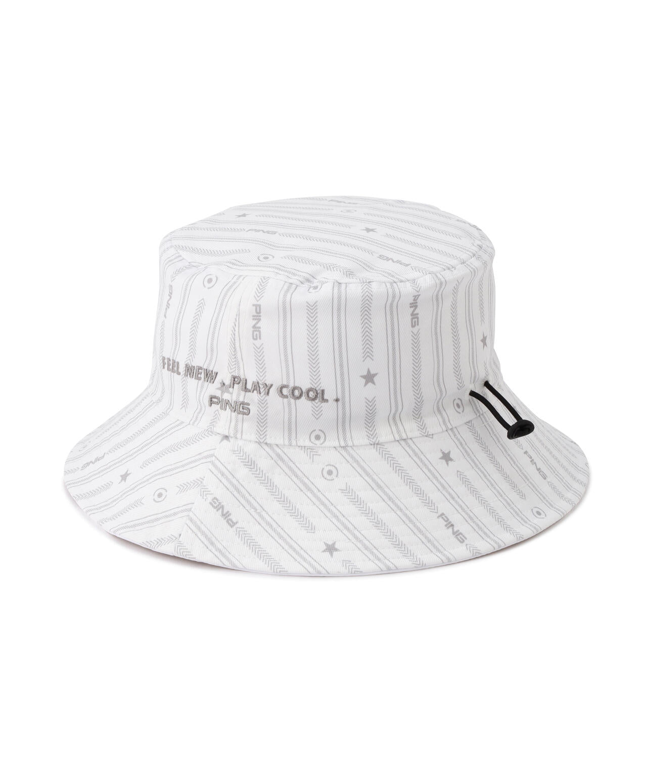 【PING APPAREL】ストライプ総柄プリントリバーシブルハット ＜NATIVE＞(UNISEX)