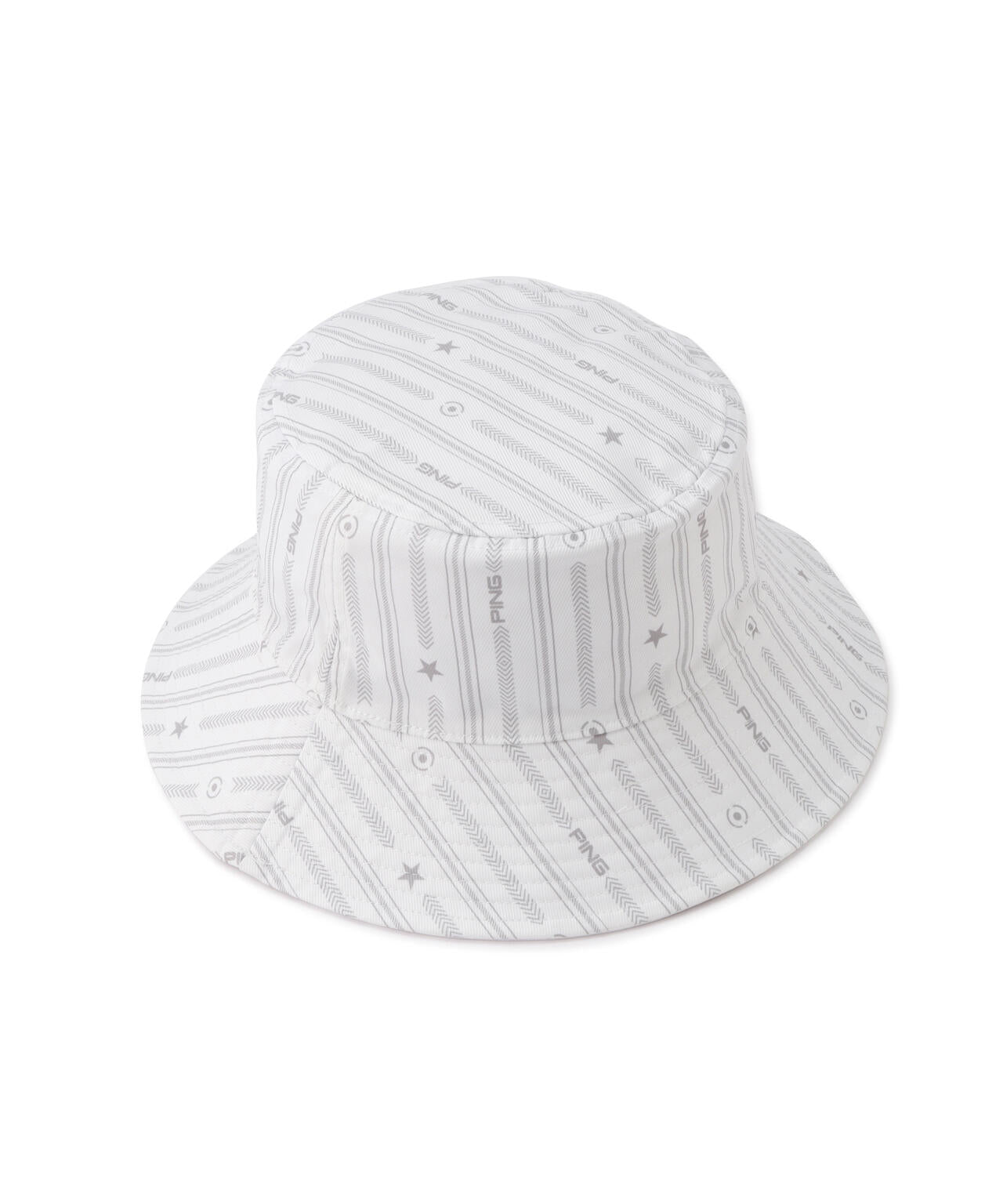 【PING APPAREL】ストライプ総柄プリントリバーシブルハット ＜NATIVE＞(UNISEX)
