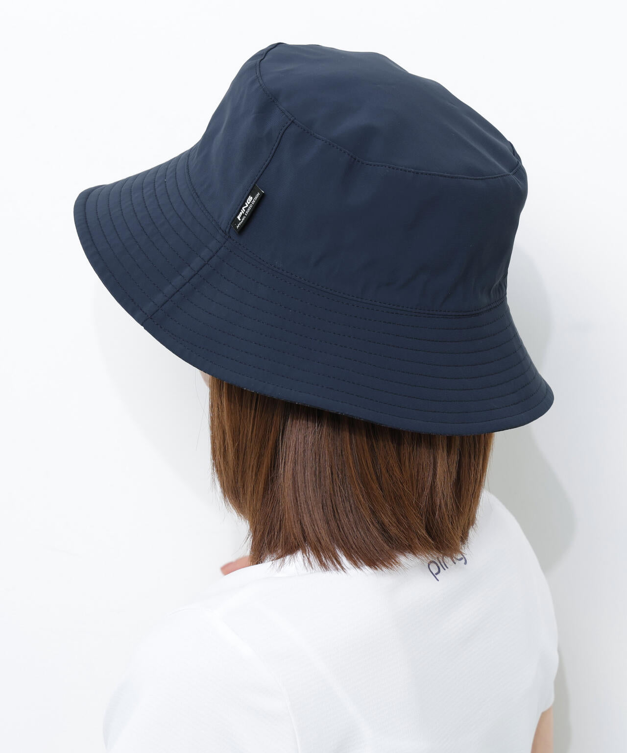 【PING APPAREL】ストライプ総柄プリントリバーシブルハット ＜NATIVE＞(UNISEX)