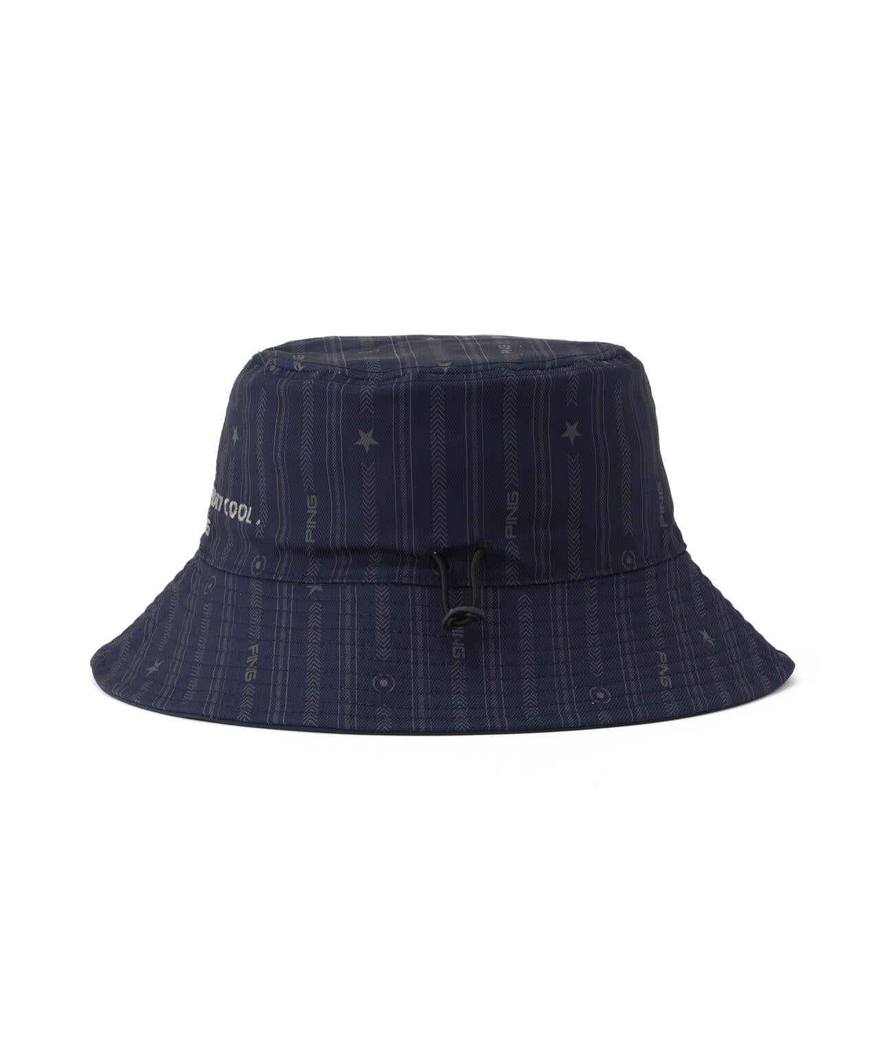 【PING APPAREL】ストライプ総柄プリントリバーシブルハット ＜NATIVE＞(UNISEX)
