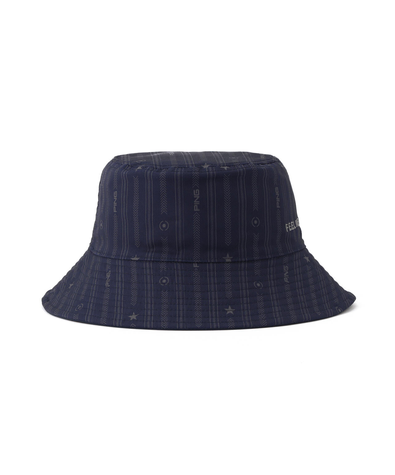 【PING APPAREL】ストライプ総柄プリントリバーシブルハット ＜NATIVE＞(UNISEX)