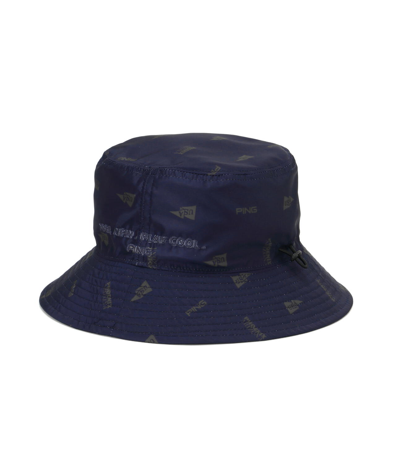 【PING APPAREL】USA FLAG総柄プリントリバーシブルハット ＜NATIVE＞ (UNISEX)
