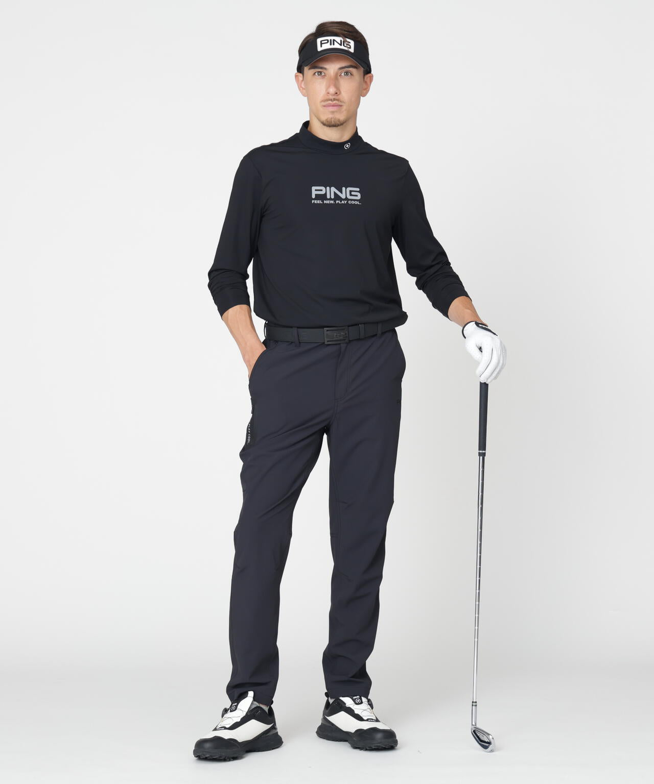 ［PING APPAREL］［接触冷感・UVカット・撥水］レイヤードツインセット (MENS)